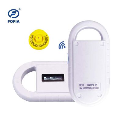 Fofia Handheld Plastic Animal Microchip RFID Card Reader PT160 134.2kHz OLED Screen USB Lithium Battery CE gecertificeerd ISO