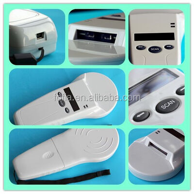 Duurzame FOFIA PT580 RFID Handheld Reader 125kHz/134.2kHz ISO11784/5 128x32 OLED Scherm 10-20m Leerafstand USB/voor huisdieren