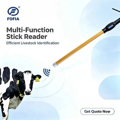 Nieuwe FOFIA Waterdichte RFID Stick Reader 134.2kHz Vee ID USB RS232 7000 Records Opslag ISO11784/5 Lange Leesafstand