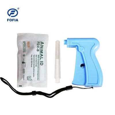 Fofia RFID 134.2kHz ICAR Certified Split Type Animal ID Microchip 2.12*12mm Model ZS005 Blue Waterproof Material New 1.5 Year