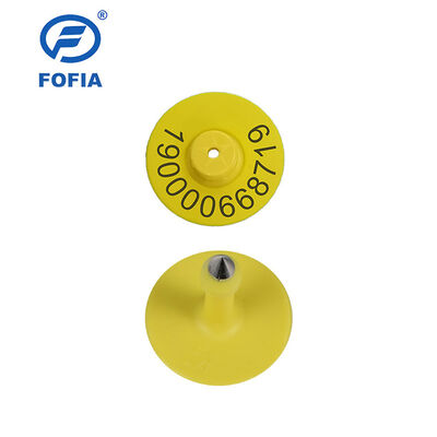 Nieuwe UHF Electronic Waterproof RFID TPU 5.7mm Gele dierlijke oortags ET933+T901 Chips 5 jaar garantie Fofia Beestegebruik