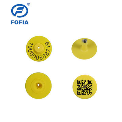 Nieuwe UHF Electronic Waterproof RFID TPU 5.7mm Geel dier Oord Tags ET933+T901 Chips 5 jaar garantie Fofia Beeste Gebruik Made