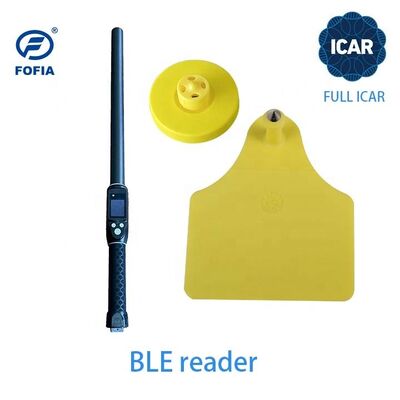 Nieuwe FOFIA Full ICAR LF Duurzame waterdichte RFID TPU Gele koe Varkens Schaap Oord Tags ET908+T905 EM4305 Chips 5 Jaar Garantie 14,5mm