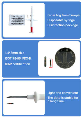 FOFIA Nieuwe RFID 134,2kHz Animal Microchip FDX/EM4305 Chip IP67 Waterdicht Runder/varkens/schapen