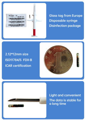 Waterproof Fofia Nieuwe Hot Selling RFID 134.2kHz PP Materiaal Hond ID Microchip Waterdichte Boerderij Gebruik Huisdier Injectie 1.5 Jaar Oormerk