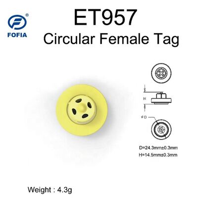Hoge Kwaliteit Nieuwe ET957+T901 134.2kHz TPU Elektronische Oormerken voor Varkens Rundvee Schaap Vacht Boerderij 10cm Leesbereik -20~80C 29.90.3mm