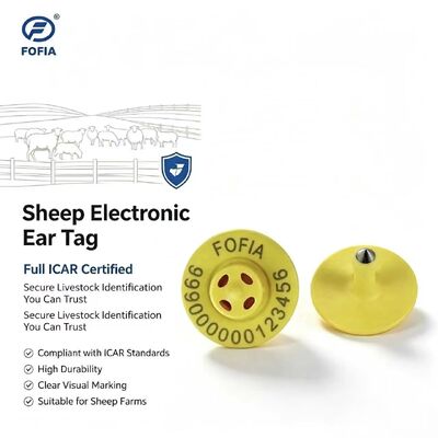 Hoogwaardige nieuwe OEM ET957 134.2kHz TPU Chip Animal Ear Tags voor Varkens Schapen Koeien-10cm Leesbereik -20~80C ICar