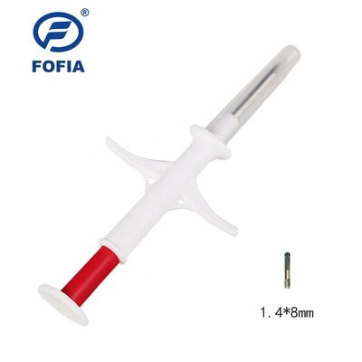 FOFIA ZS007 ICAR Gecertificeerde 134.2kHz RFID Dierlijke Microchip FDX/EM4305 IP67 Waterdicht Wit PP 1.4x8mm Hond Kat Konijn Vee Nieuw