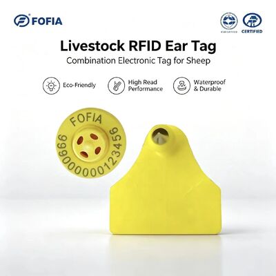 Waterdicht Duurzaam Fofia Schaap Geit Combinatie Elektronische Dieren Tracking Chip Ear Tag Nieuwe RFID TPU Laser Coding Farm 3 Jaar