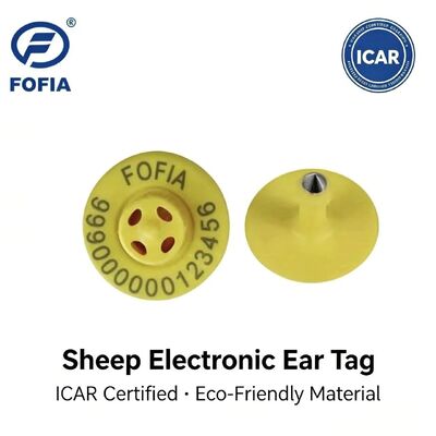 Hoge kwaliteit Nieuwe OEM ET957 134.2kHz TPU Chip Dier Electronic Ear Tags Varkens Koeien Schaap 10cm Leesbereik -20~80C ICar 1 Jaar Garantie