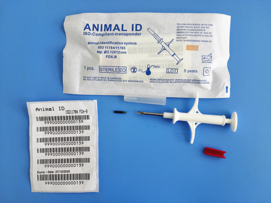 Dierlijke Identificatie RFID die ISO-Transpondermicrochip met Europese Microchip volgt