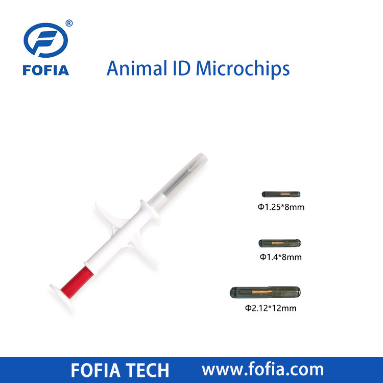 Implanteerbare microchip voor paarden 134.2khz Rfid Animal Chip Pet Id Injecteerbare microchips voor dieren met spuit