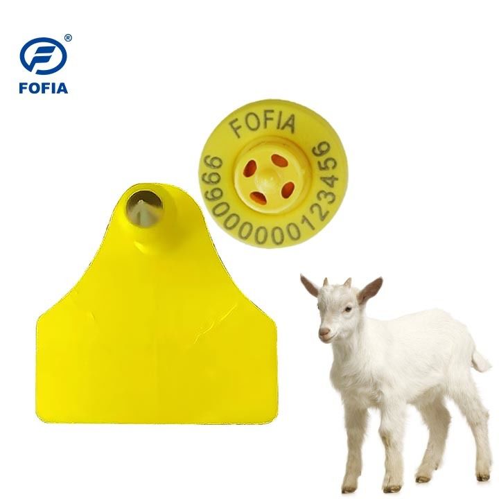 Aanpasbare plastic oortekens voor schapen voor nauwkeurige opsporing en registratie van vee