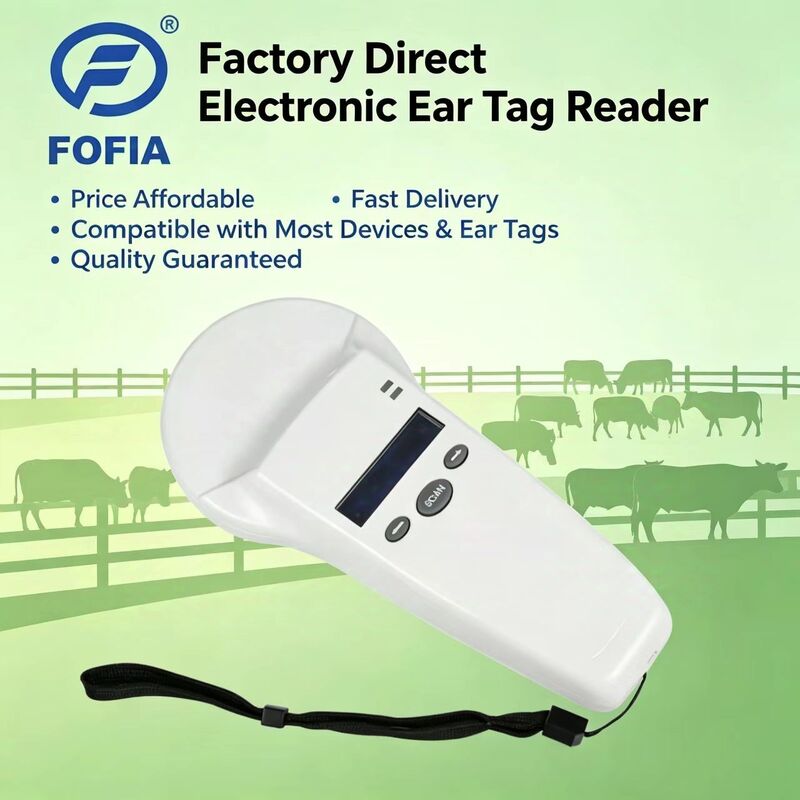 Duurzame RFID-handheldlezer met 128x32 OLED-scherm USB voor plastic