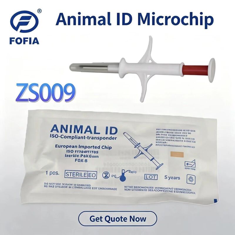 2026 Hot Selling Edition Pet Nieuwe RFID 134.2kHz Geïntegreerde Circuit Fofia Dier Implantabele Microchip Wit PP Materiaal Waterdicht
