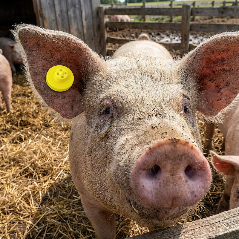 ISO11784/5 FULL ICAR goedgekeurd elektronisch oormerk waterdicht RFID-geitenmerk voor boerderijbeheer