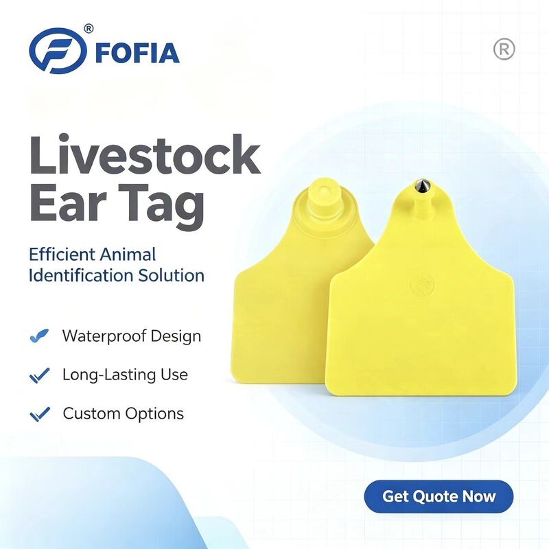 ICAR T904+T905 Combinatie Animal Tracking Ear Tag Nieuw RFID TPU Plastic 70*57mm Laser Coding 3 Jaar Garantie Boerderij Gebruik vee