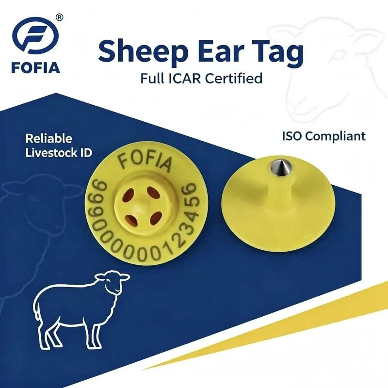 Hoogwaardige nieuwe ET957+T901 134.2kHz TPU elektronische oortekens voor varkens runderen schapen hondenboerderij 10cm leesbereik -20~80C 29.90.3 mm