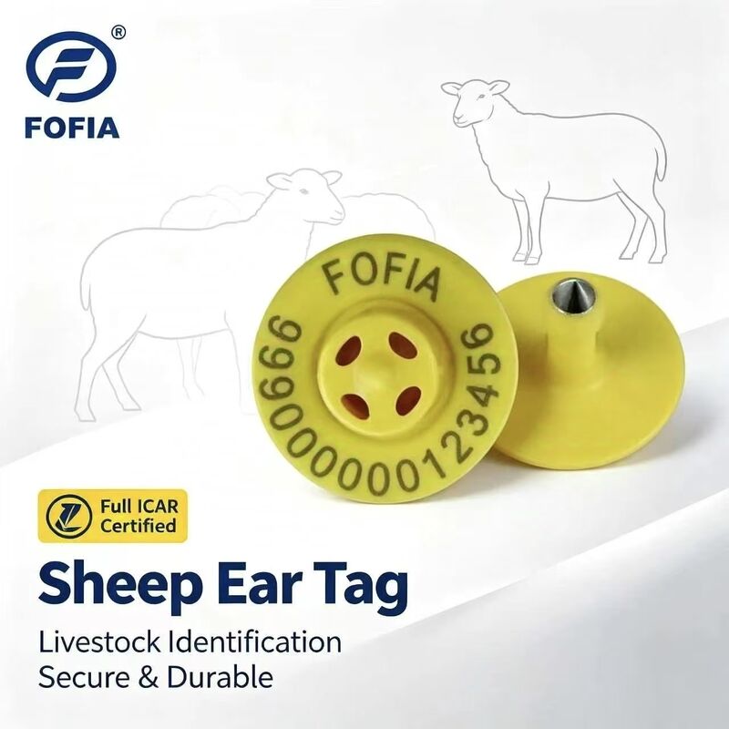 Hoogwaardige nieuwe ET957 134.2kHz TPU Elektronisch Oordopjes voor Varkens Schaap Koei Boerderij Gebruik 10cm Leesbereik -20~80C 29.90.3 mm