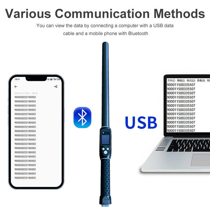 ISO11784/5 RFID Handheld 134.2khz Langbereik Uhf RFID Reader