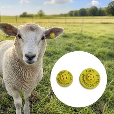Laserdruk elektronische oortekens met FDX-B-nalevingsnormen die de identificatie en het beheer van veegegevens waarborgen