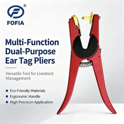 Nieuwe FOFIA Metalen Aluminiumlegering Boerderijdier Oormerk Applicator Laser Codering Rund Varken Schaap Paard 3 Maanden Garantie