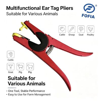 Rood Huisdier Oordopper Applicator Pinsel Identificatie van dieren Oordopper Applicator voor varkens, runderen en schapen